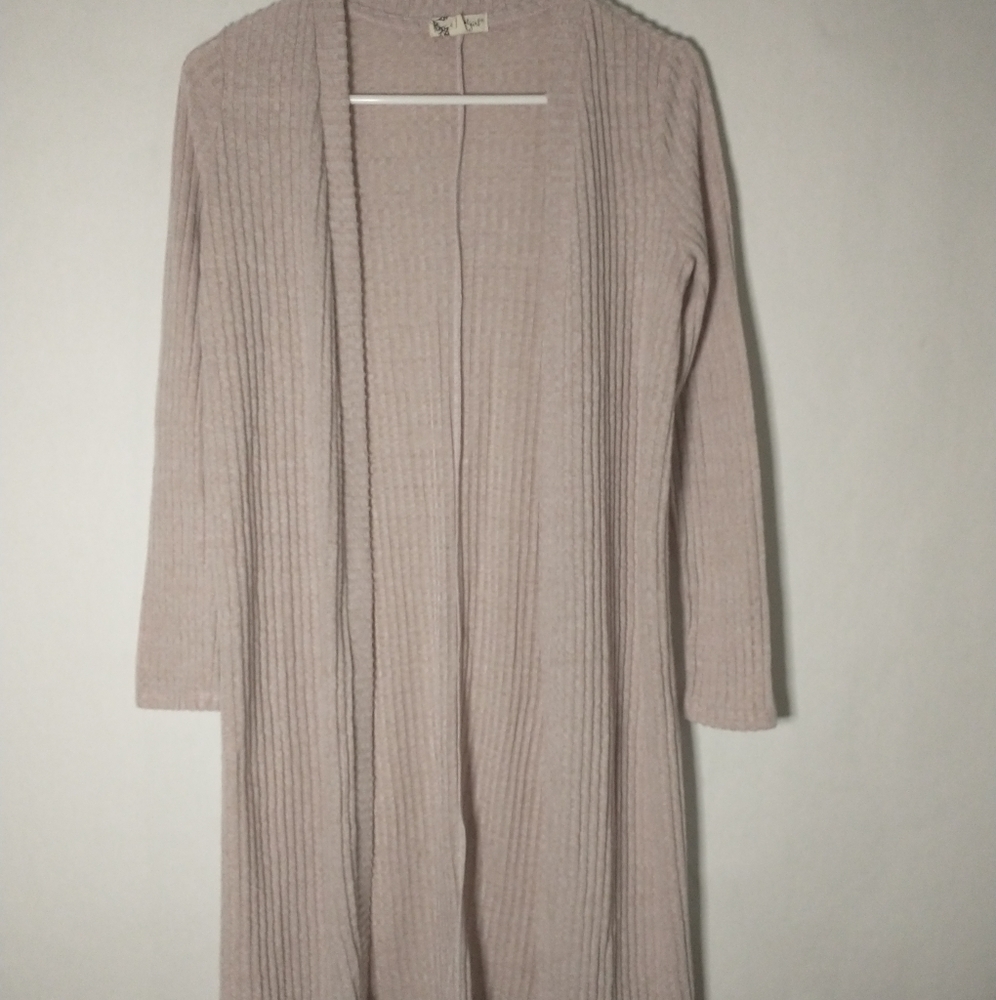 About a girl blush colored sweater size XS